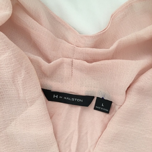 H by Halston Rose Pink Tunic size L High Low - Picture 5 of 6